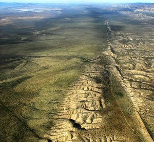 San Andreas Fault through the Carrizo Plain